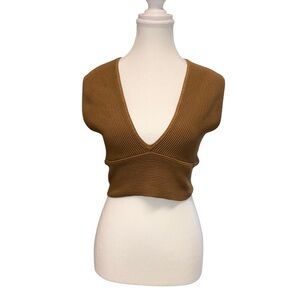 House of Harlow 1960 Ribbed Knit Crop Tank – Size M